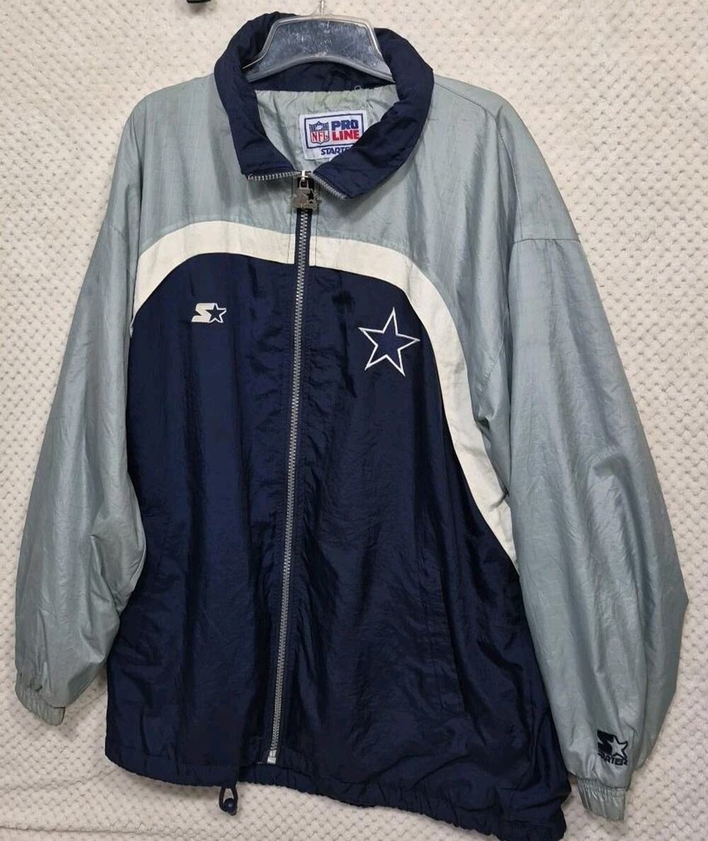 Vintage Starter Dallas Cowboys NFL Pro Line Jacket Men's Large L Made Korea